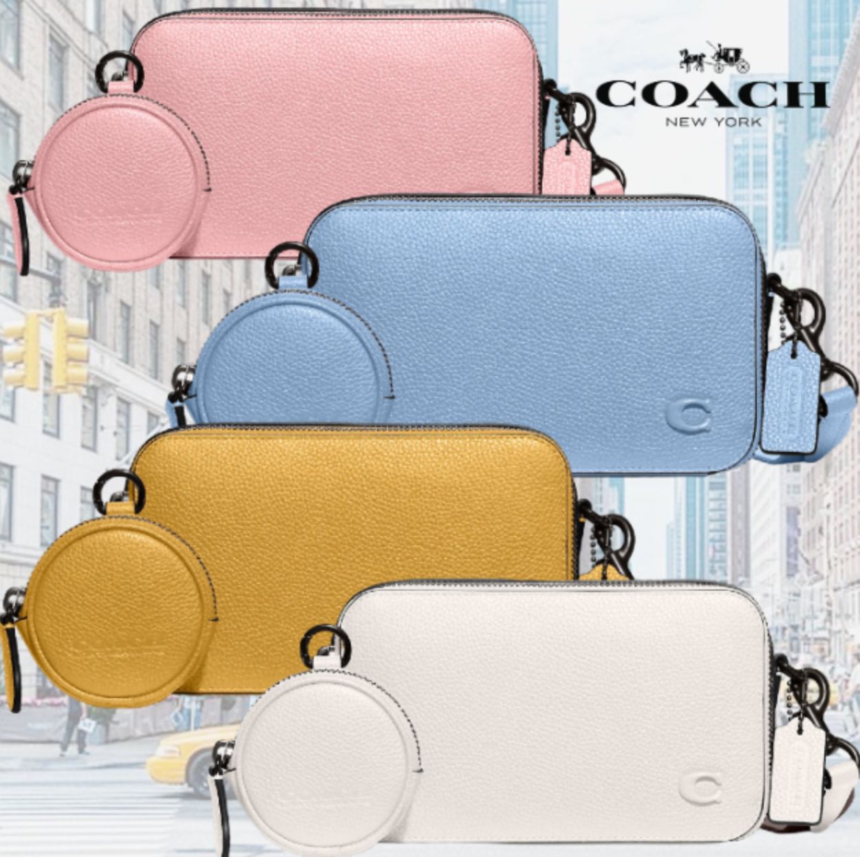 【新品】COACH　コーチ　ショルダーバッグ　チャーター　スリム　クロスボディ