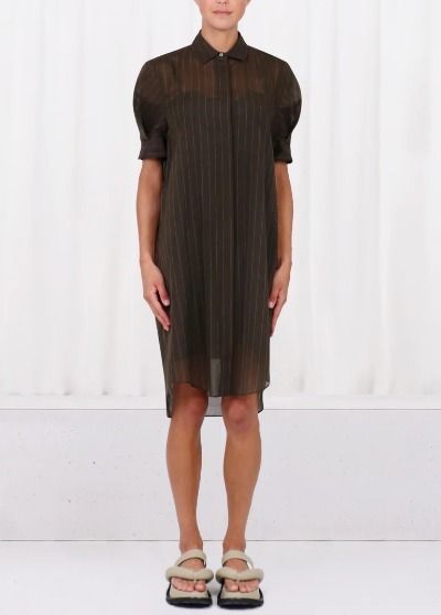 中古・古着通販】sacai (サカイ) レース切替ストライプシャツ