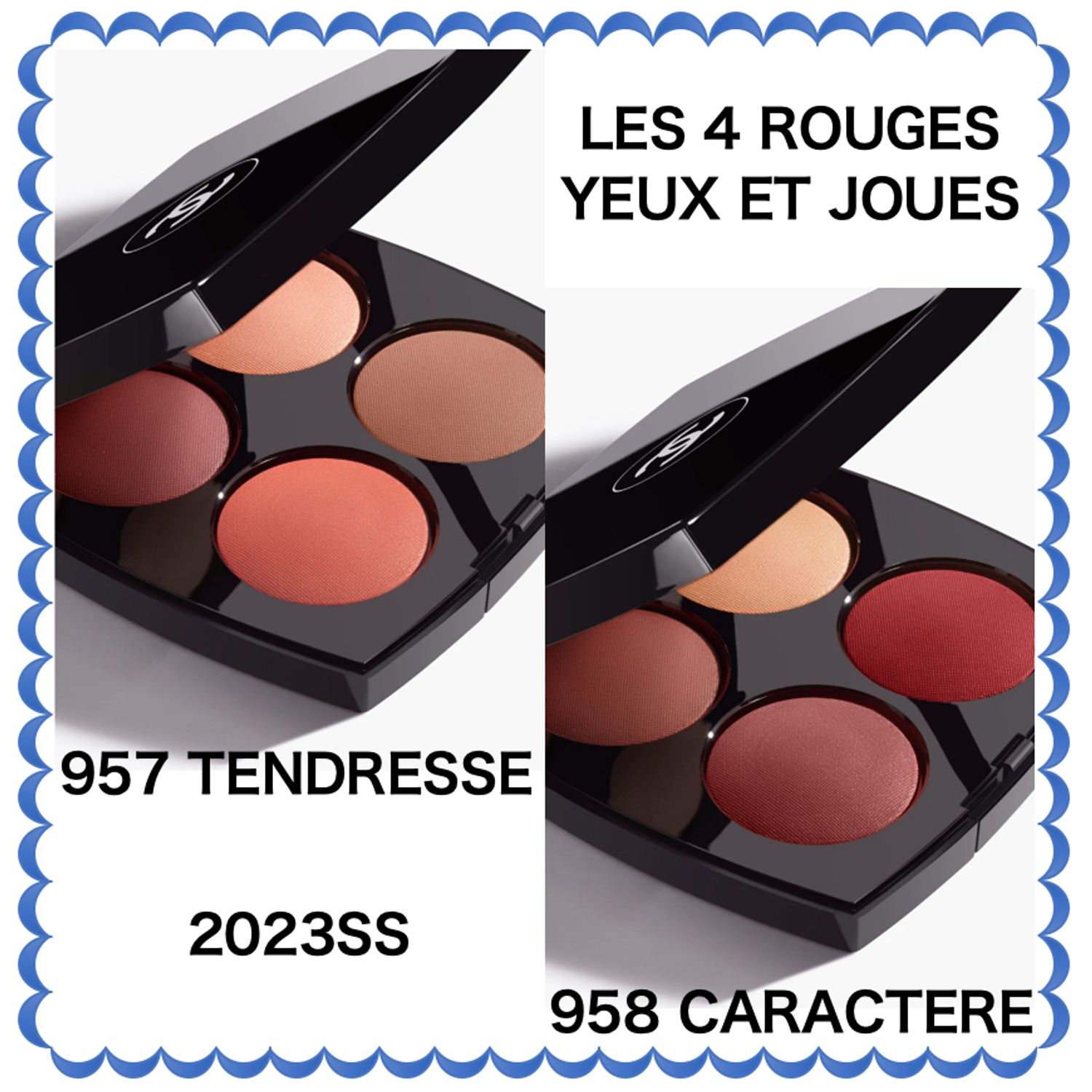 CHANEL 4色アイシャドウパレット LES 4 ROUGES YEUX ET JOUES (CHANEL 
