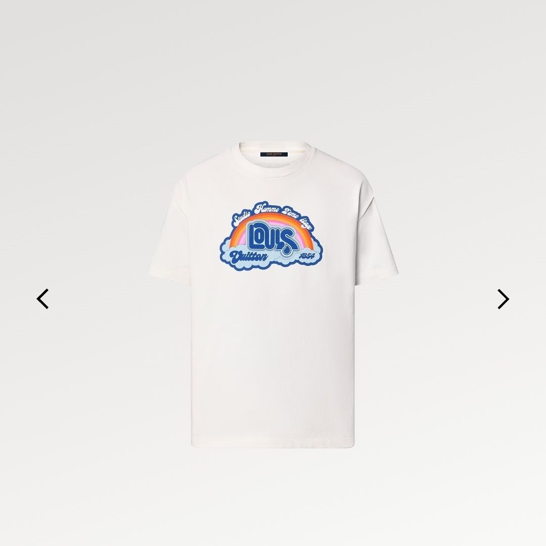 2023SS☆即納!【LV ルイヴィトン】 プリント Tシャツ 関税込 (Louis