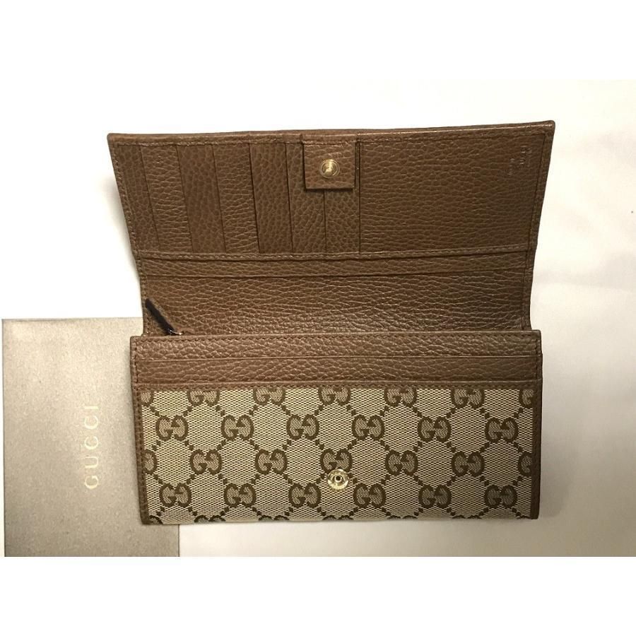 国内発送 グッチ GUCCI 長財布 ージュ系×ブラウン系 新品 (GUCCI/長
