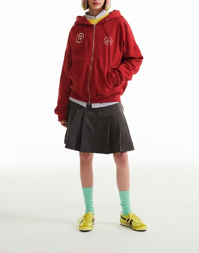 KIRSH ]☆DOODLE CHERRY PLANET EXPLORER HOODIE ZIP UP (KIRSH