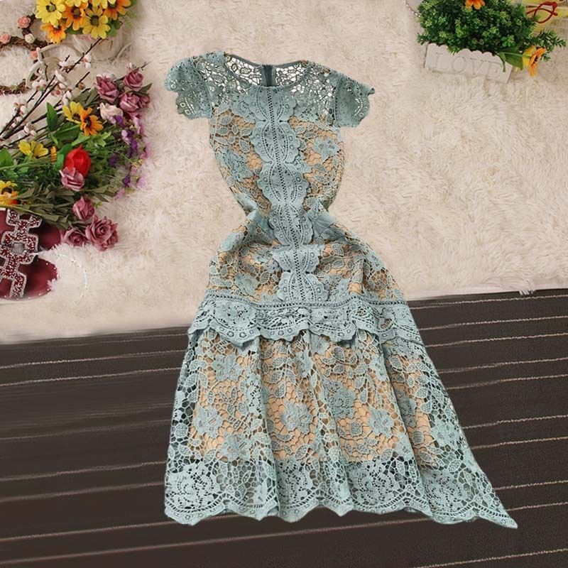 パーティー ドレス ワンピース 青緑 シースルー Aライン S~2XL パーティー ドレス ワンピース 青緑 シースルー Aライン S~2XL