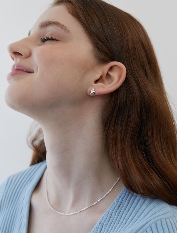 【TATIANA】(Silver925) Full Heart Earrings 韓国発 ピアス TATIANA】(Silver925) Full Heart Earrings 韓国発 ピアス