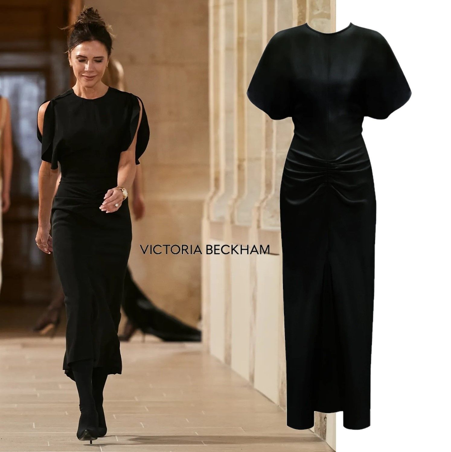 VICTORIA BECKHAM ヴィクトリアベッカム ミディドレス 関税込＞Victoria Beckham＊ドルマンスリーブ ミディドレス