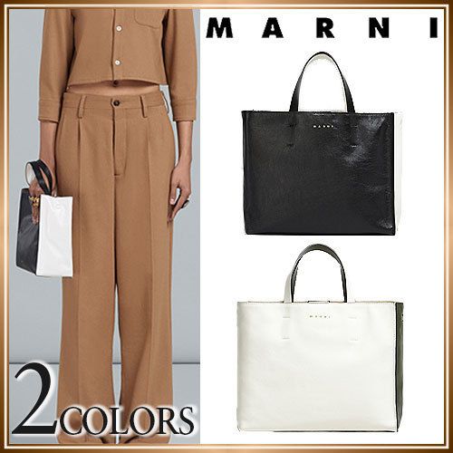 MARNI レザー製MUSEO SOFT スモールショッパー2WAY (MARNI