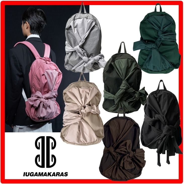 早期完売★IUGAMAKARAS★Knotted Backpack ★人気★送料・関税込 ☆韓国の人気☆【IUGAMAKARAS】☆Knotted Backpac.k☆関税込