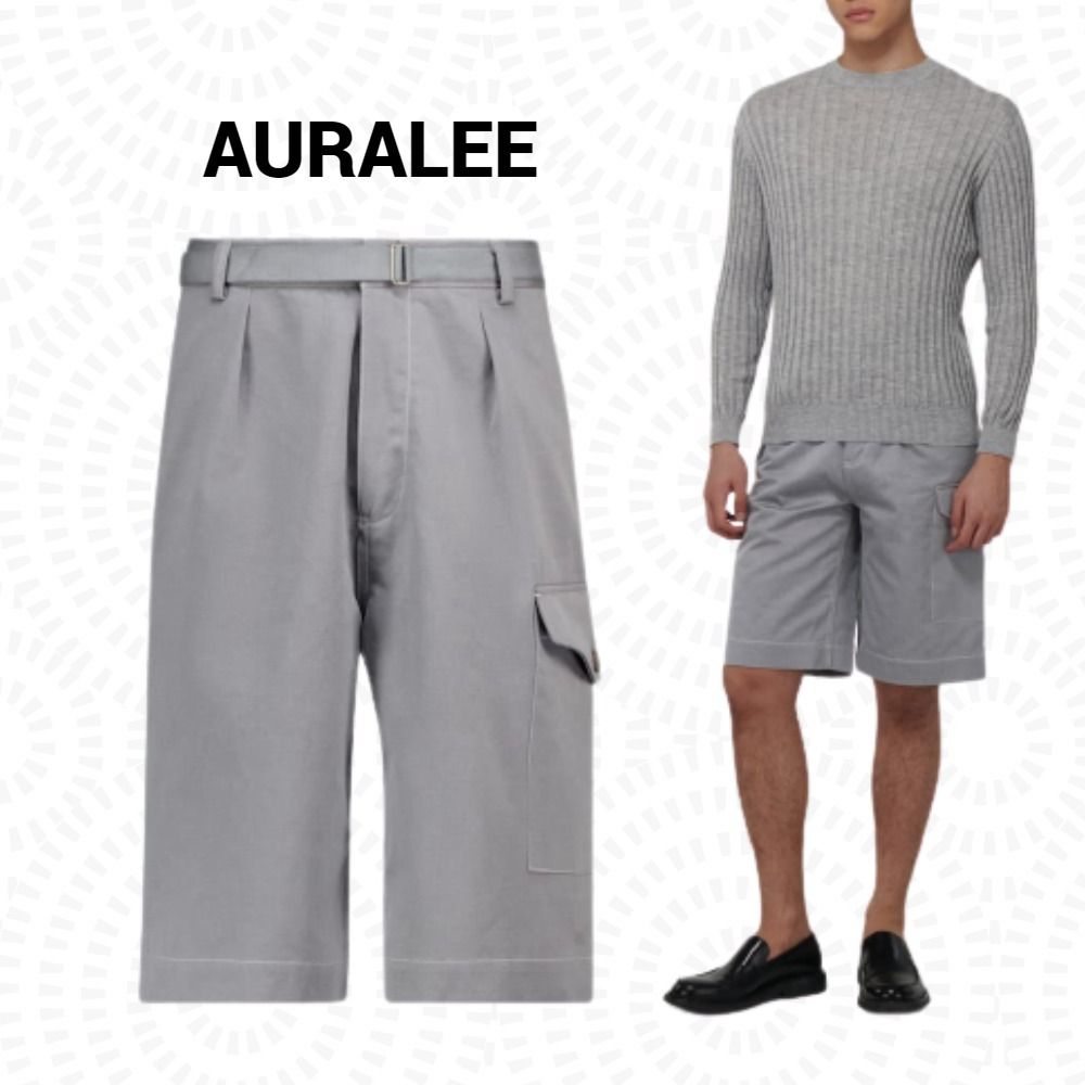関税込◇送料無料 AURALEE ウォッシュドフィンクス チノショーツ (AURALEE/ハーフ・ショートパンツ) 93241122【BUYMA】
