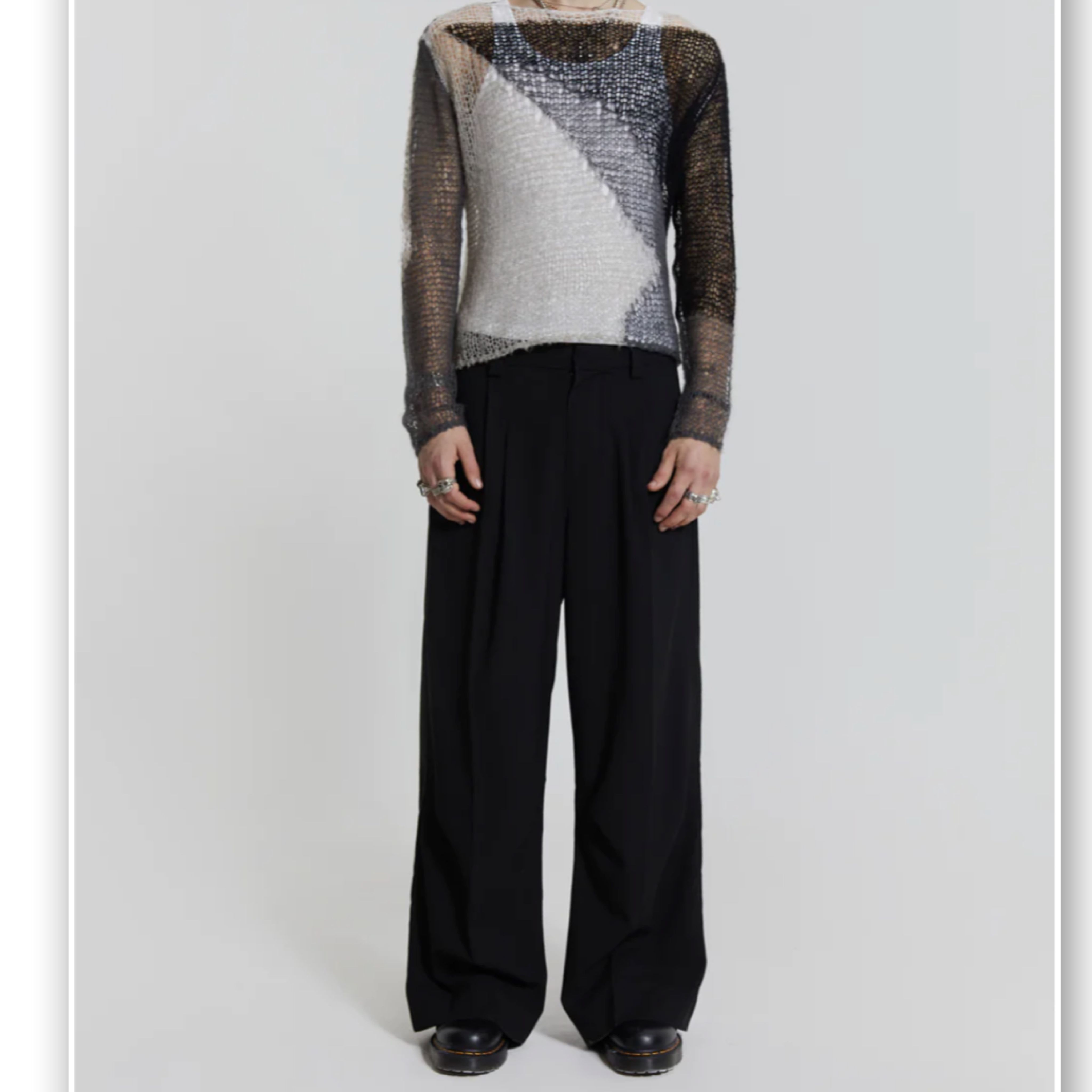 【JADED LONDON】送料関税込み Goliath Black スーツパンツ JADED LONDON GOLIATH SLACKS スラックス ブラック