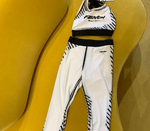 上下セット FENDI レディース スポブラ 部屋着 インナ- レギンス