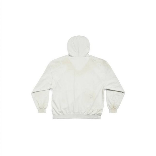 【23SS】BALENCIAGA ロゴ フーディ オーバー ダメージ コットン 23SS】BALENCIAGA ロゴ フーディ オーバー ダメージ コットン