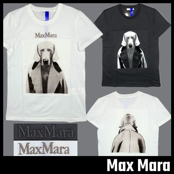 Max Mara】 DOG プリントTシャツ マックスマーラ (Max Mara/Tシャツ