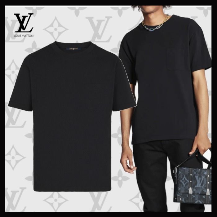Louis Vuitton Tシャツ《Damier》ブラック コットン 直営店
