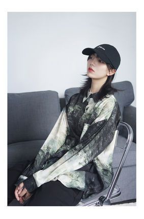 柄シャツ グラデーション タイダイ カジュアル 全2色 韓国 b3513 柄シャツ グラデーション タイダイ カジュアル 全2色 韓国 b3513