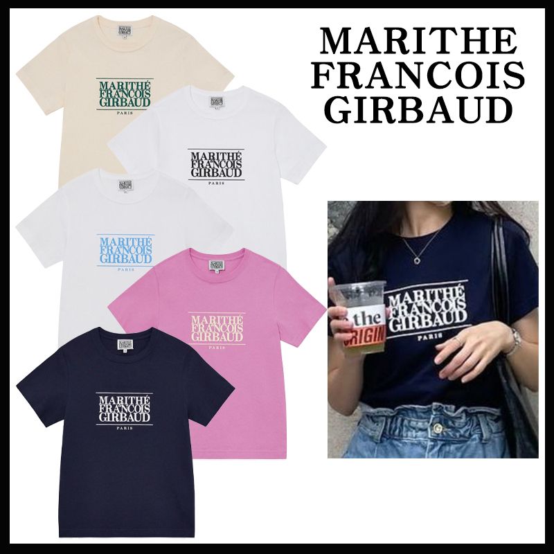 MARITHE】☆送料・関税込☆W CLASSIC LOGO TEE (Marithe +