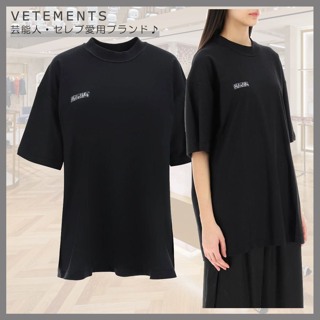 2023SS ヴェトモン オーバーサイズコットンTシャツ (VETEMENTS/Tシャツ