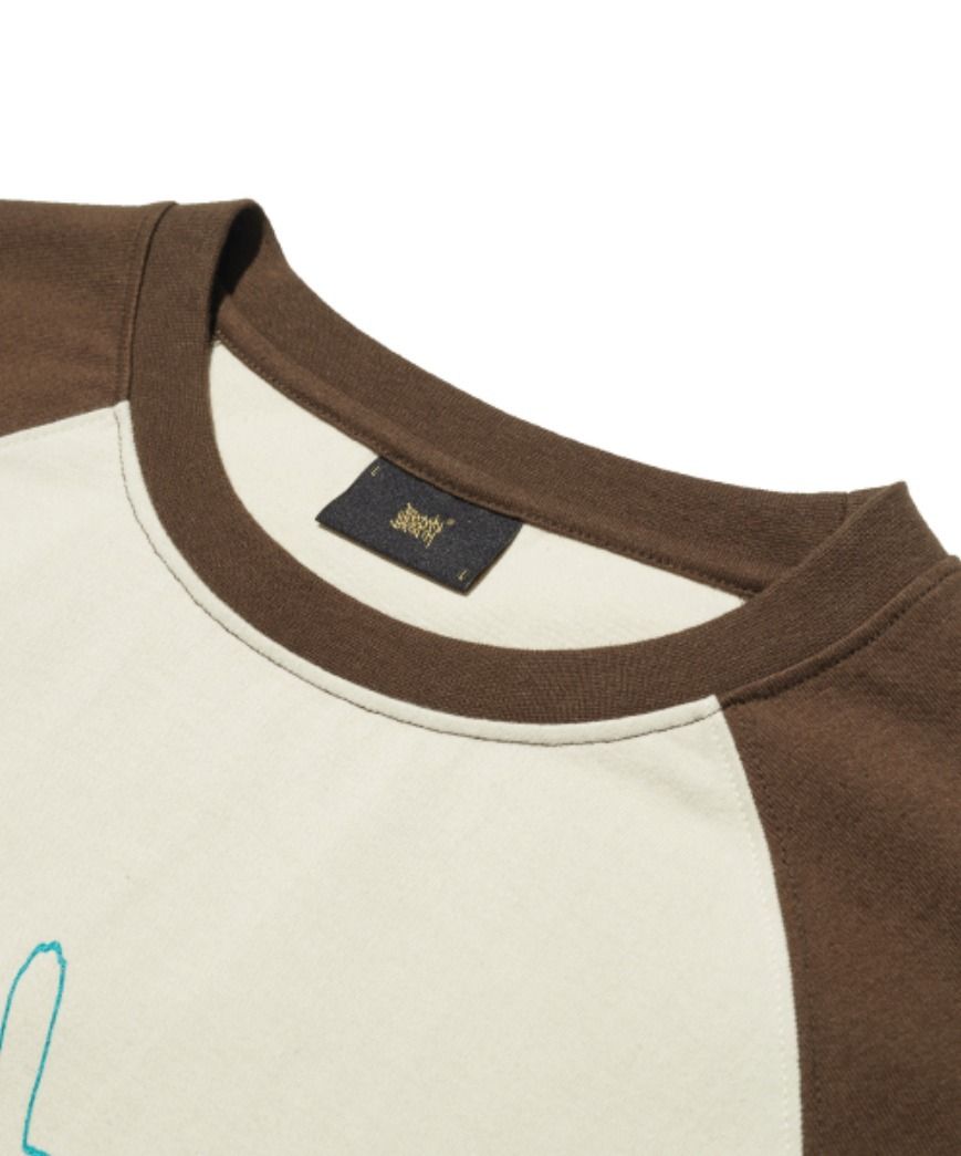 ★韓国の人気★【BROWNBREATH】★CLIQUE RAGLAN LONGSLEEV.E★ ☆韓国の人気☆【BROWNBREATH】☆CLIQUE RAGLAN LONGSLEEV.E