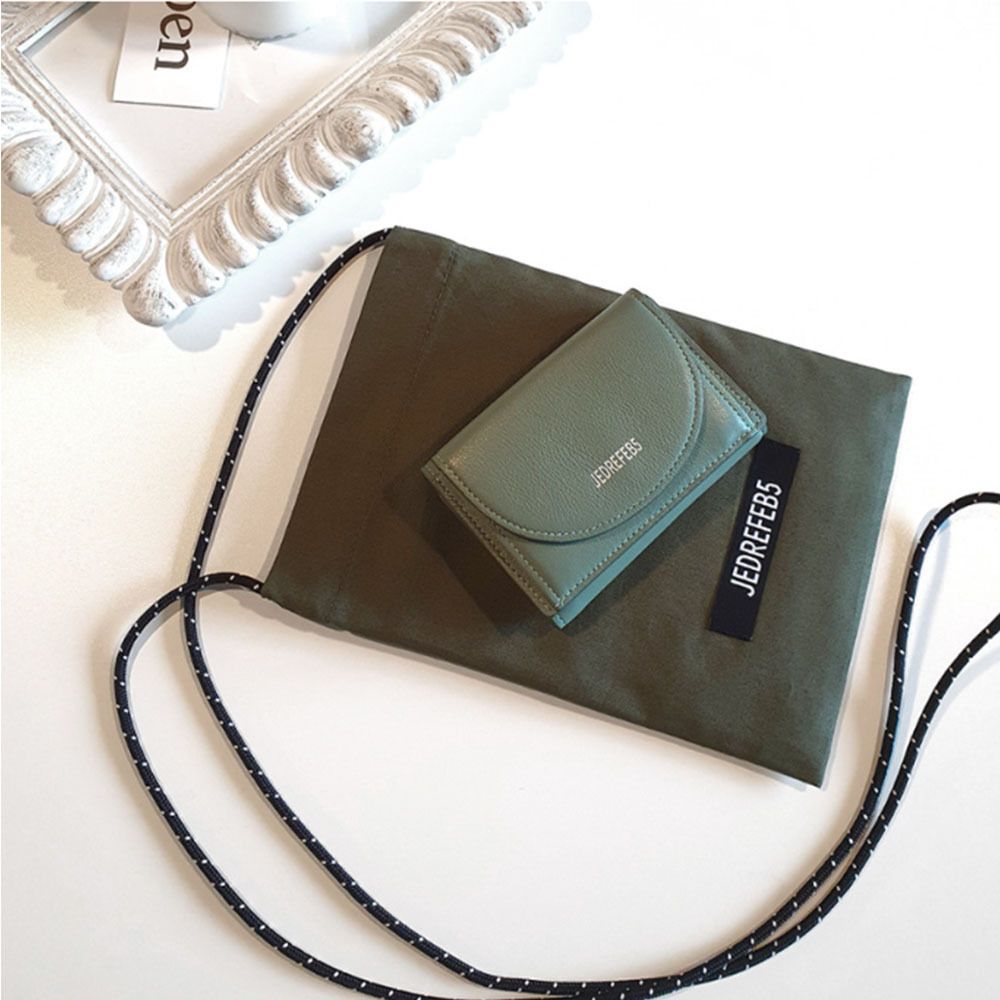 JEDREFEB5】Halfmoon Mini Wallet ☆韓国 人気☆財布 (JEDREFEB5
