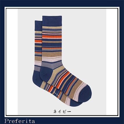 Paul Smith】ソックス ナチュラルカラーボーダー ギフト (Paul