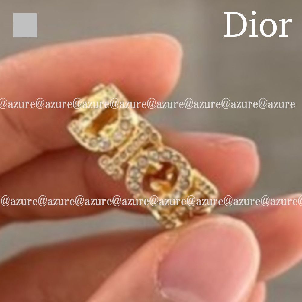直営店♪DIOR◇DIO(R)EVOLUTION リング メタル & クリスタル (Dior