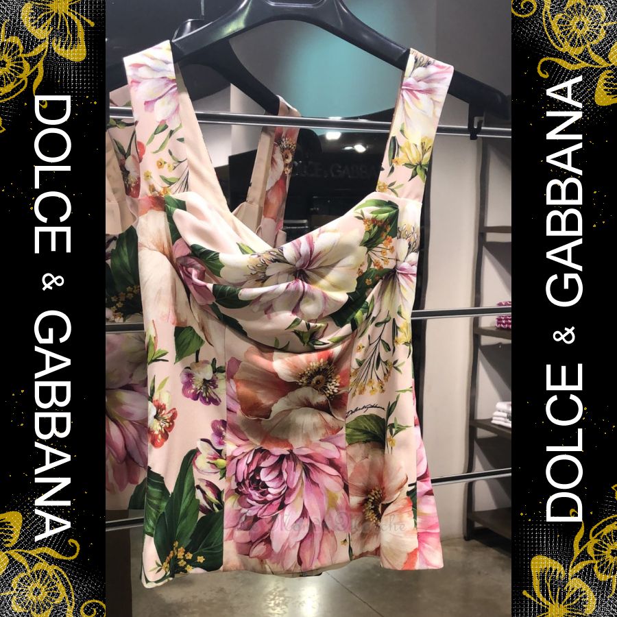 D&Gドルガバ レディース ピンク 花柄 トップス Dolce & Gabbana