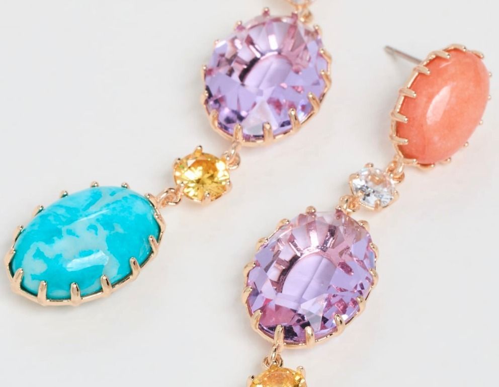 DANNIJO ダンニージョ ピアス ドロップ クリスタル パーティー DANNIJO ダンニージョ ピアス ドロップ クリスタル カラフル
