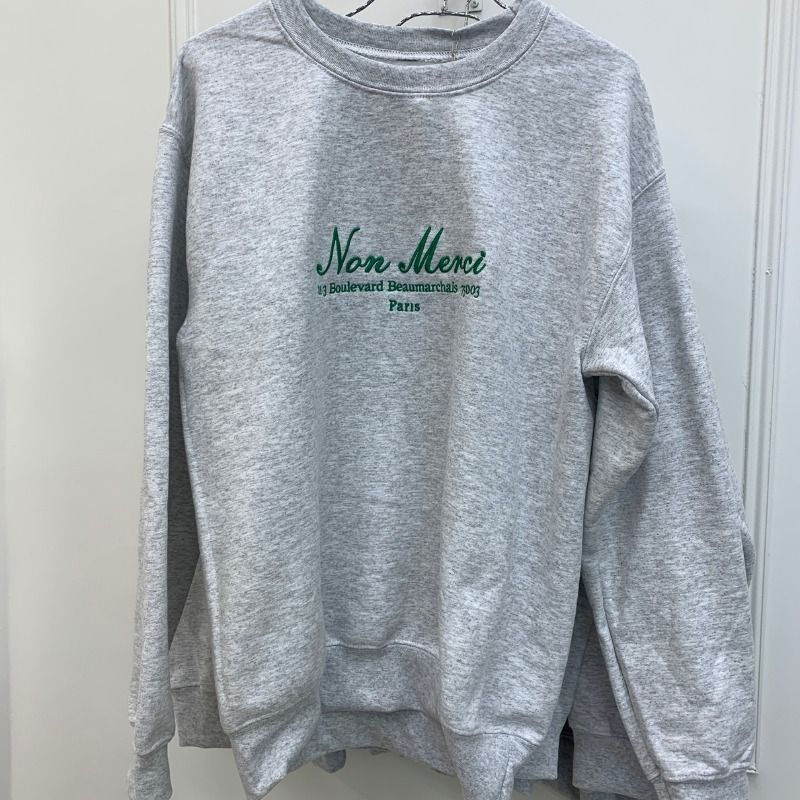 パリ限定】メルシー ノンメルシー スウェット Non Merci Paris