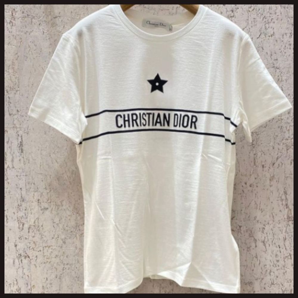 定番アイテム☆】Dior レタリング付きコットン Tシャツ (Dior/Tシャツ