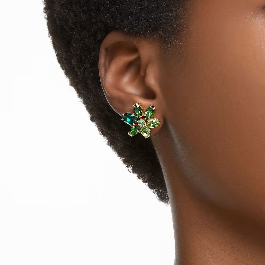 スワロフスキー Swarovski Gema スタッドピアス ミックスカット