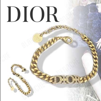 【ロゴが際立ちエレガント★】Dio(r)evolution ブレスレット Dio(r)evolution Bracelet Gold-Finish Metal and White Resin