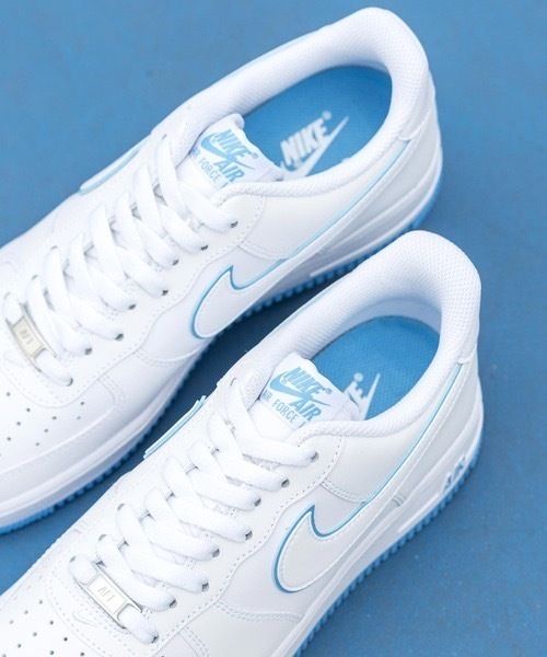 ユニバーシティブルー】ナイキ エアフォース1 スニーカー (Nike
