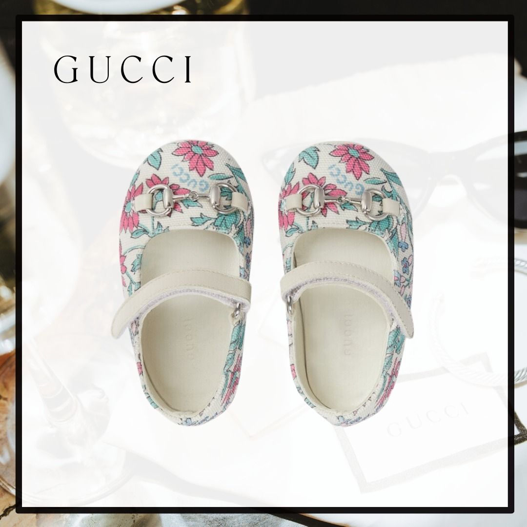 GUCCI】Liberty ベビー バレリーナ フラットシューズ (GUCCI/ベビー