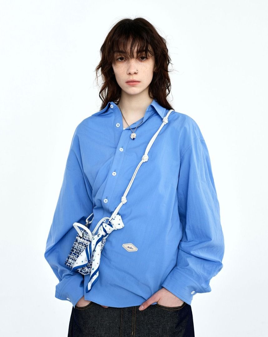 ☆韓国の人気☆【Ader Error】☆Fluic label shir.t☆シャツ