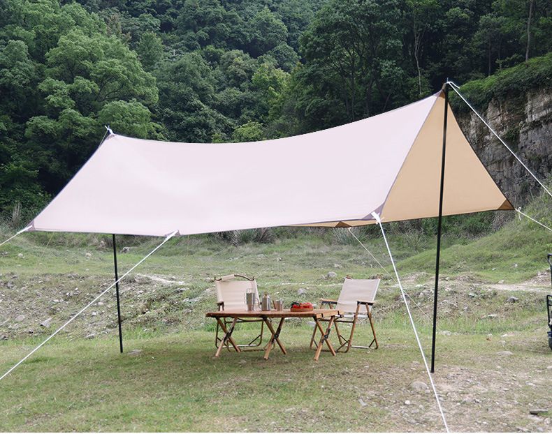 UPF50+ タープ 440cm x 440cm 4-6人用