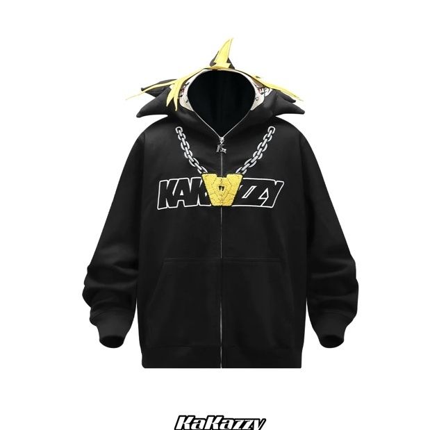 KAKAZZY DARKRABBIT HOODIE BLACK カカジーパーカー