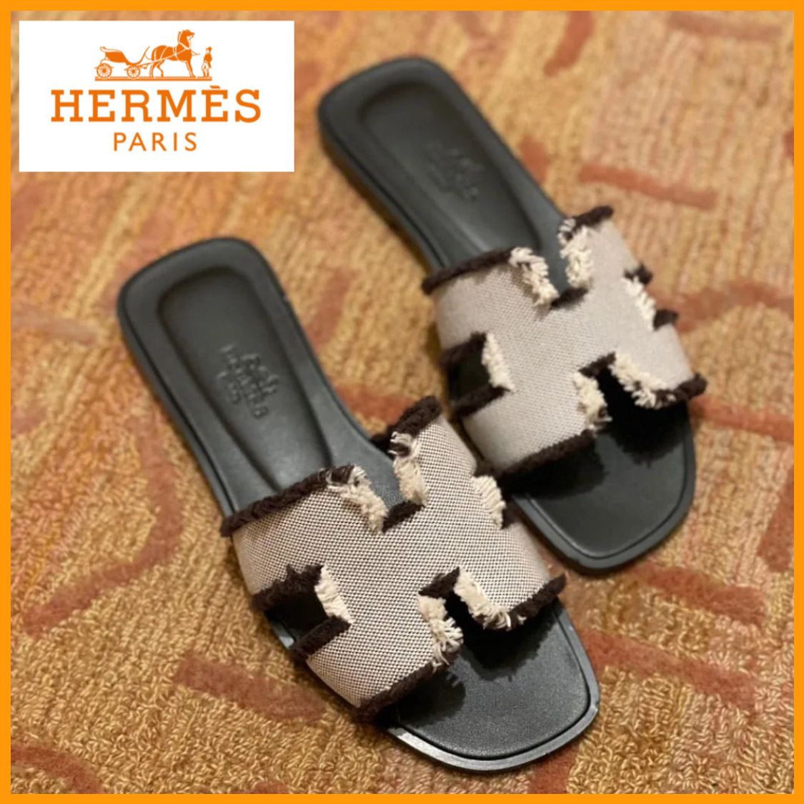 おしゃれなフリンジオラン【Hermes】エルメスサンダル (HERMES