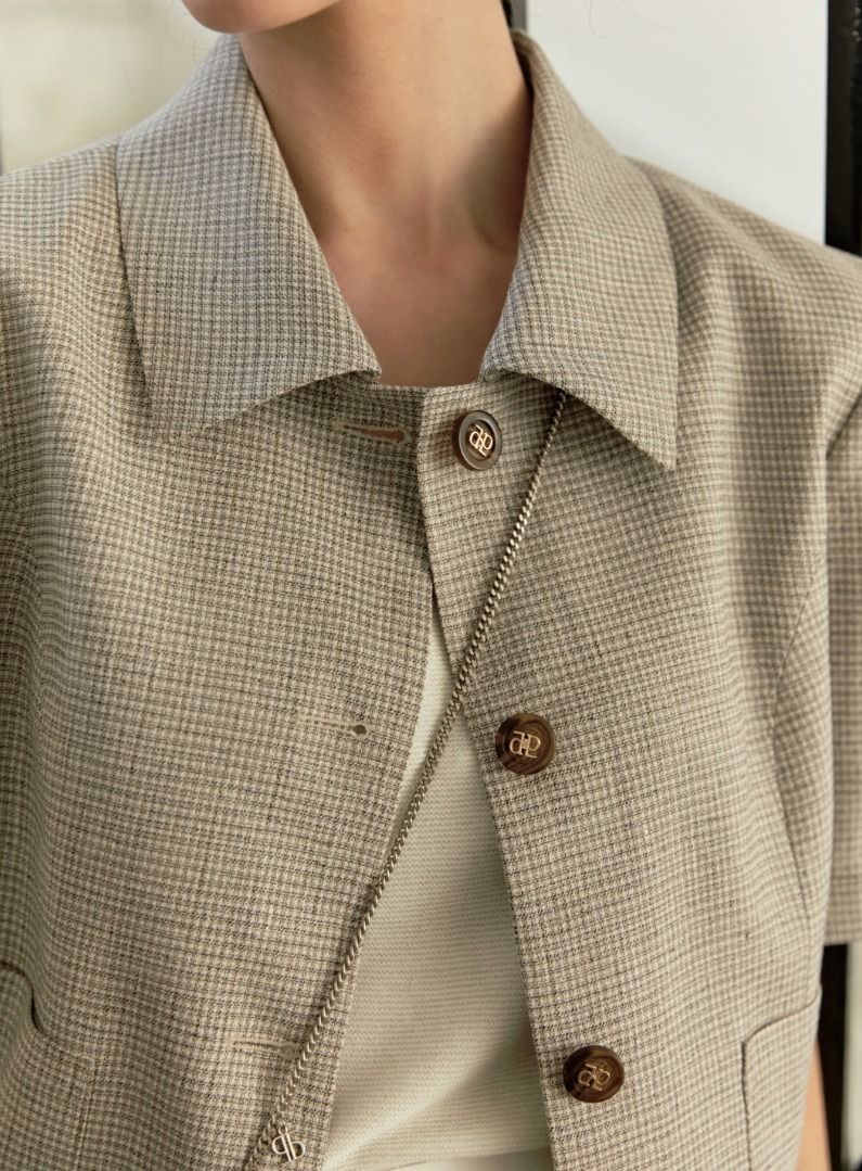 ☆送料・関税込☆depound☆half sleeve tweed jacket☆ (depound