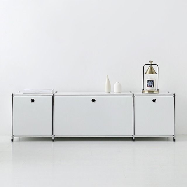 韓国 MARKET B) SIMPLIE 扉付きモジュール収納ラック 1×3 1028
