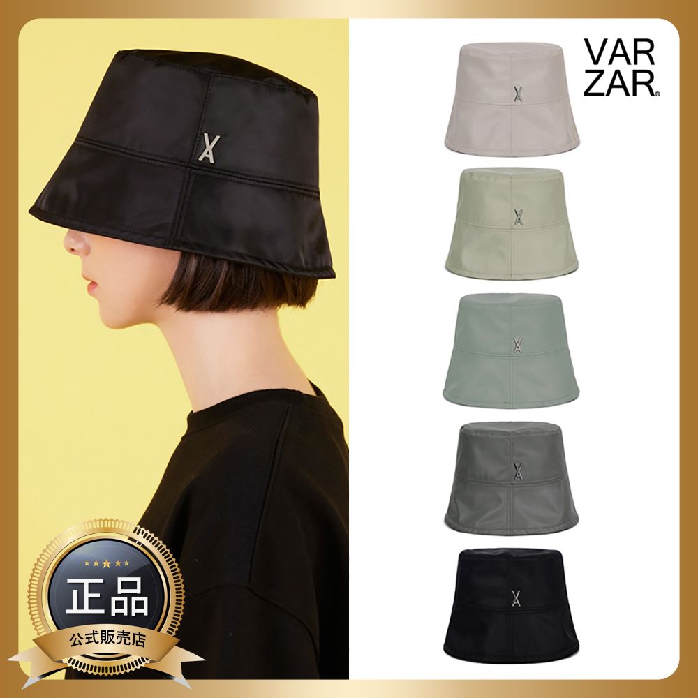 VARZAR] Stud Drop Over Fit Poly Bucket Hat (5color) (VARZAR