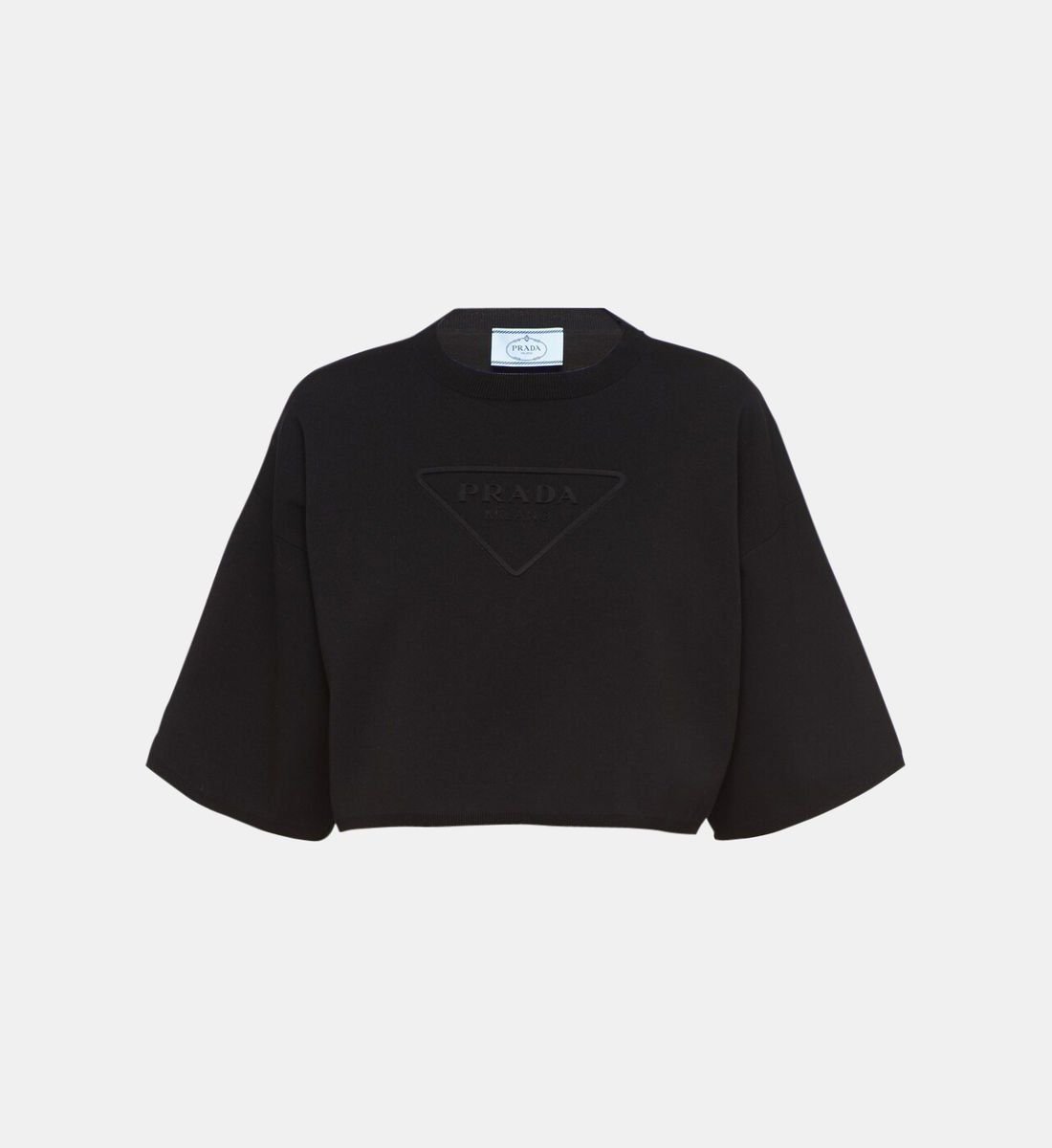 大人気☆PRADA☆ウールのクロップド セーター 半袖 (PRADA/ニット