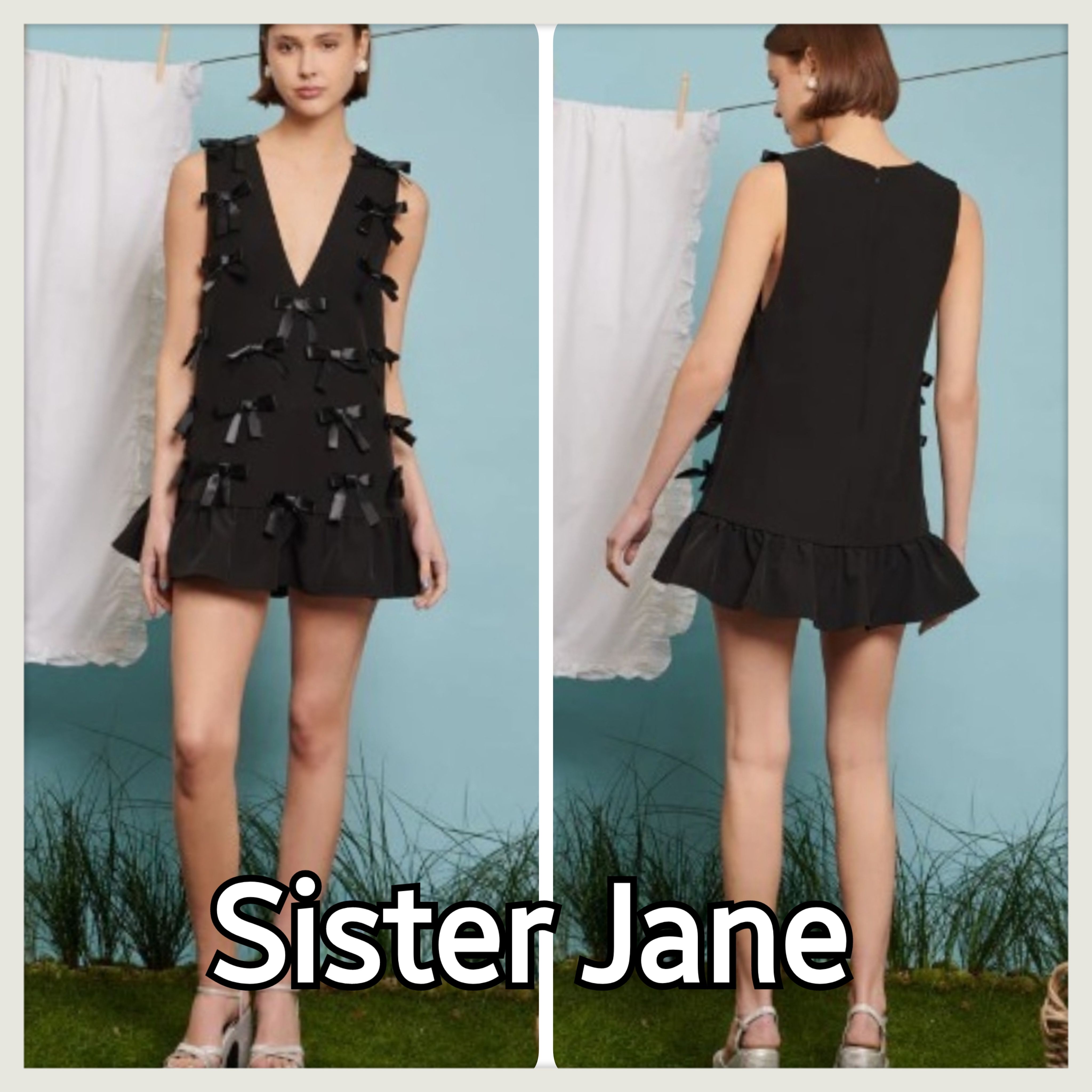 Sister Jane】☆サテンリボントリム ワンピース☆ (Sister Jane