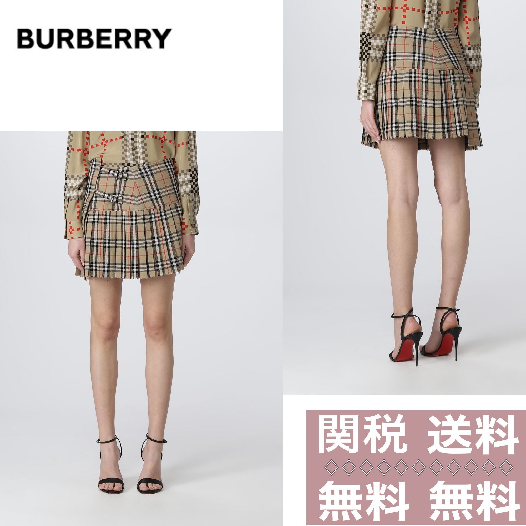 BURBERRY】バーバリー 定番タータンチェック ミニスカート☆ (Burberry