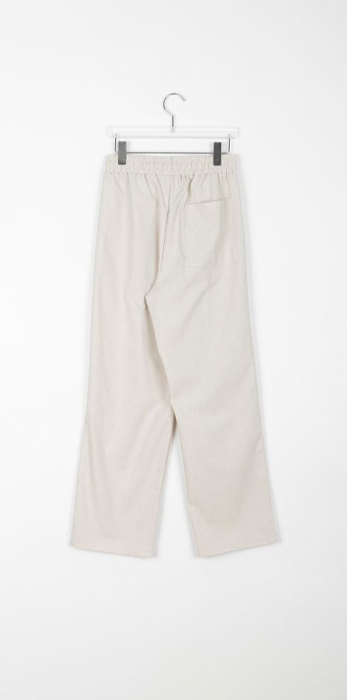 【BAON】[unisex] Lurun Linen Pintuck Banding Pants BAON】[unisex] Lurun Linen Pintuck Banding Pants (BAON