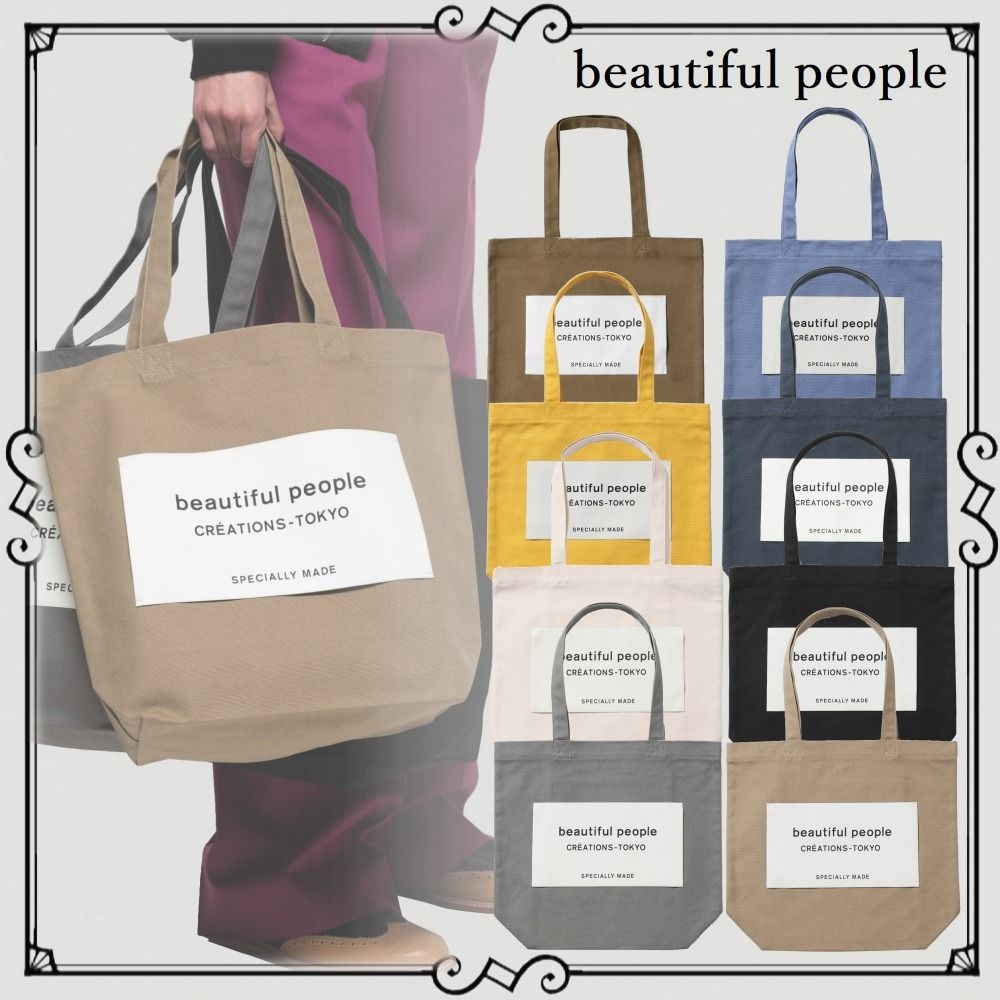 beautiful people】SDGs ネームタグ キャンバス トートバッグ