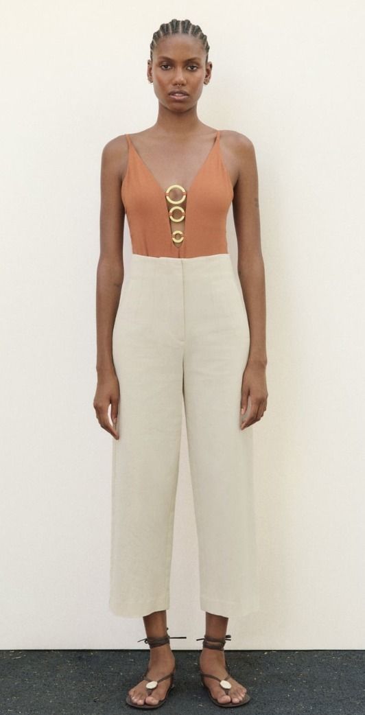スペイン発送 ZARA ラスティックストレートパンツ 選べるカラー (ZARA