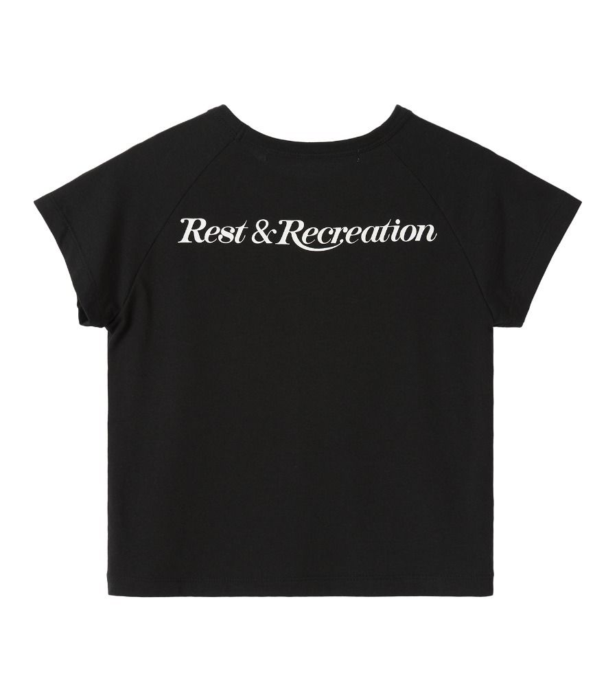 【Rest&Recreation】韓国人気 RR CRYSTAL COTTON T-SHIRT Rest&Recreation】韓国人気 RR CRYSTAL COTTON T-SHIRT (Rest