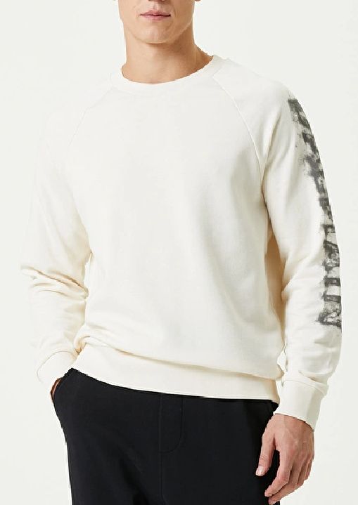 【関税込み】Balmain ベージュ プリント スウェットシャツ Balmain】ベージュロゴプリントスウェットシャツ (BALMAIN