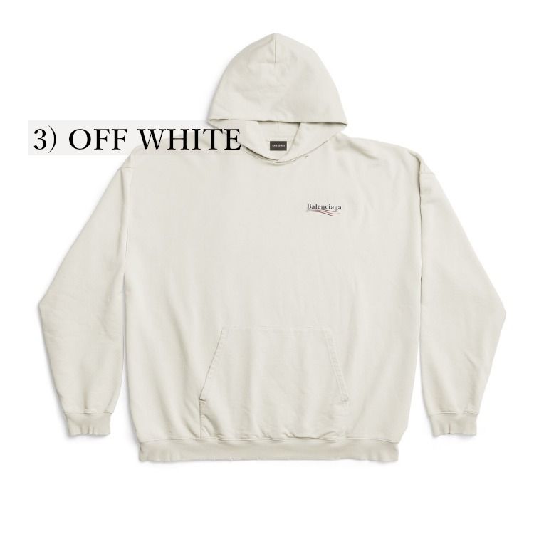 華やか バレンシアガ フーディ POLITICAL CAMPAIGN バックロゴ BALENCIAGA＊POLITICAL CAMPAIGN HOODIE フーディ＊送料込