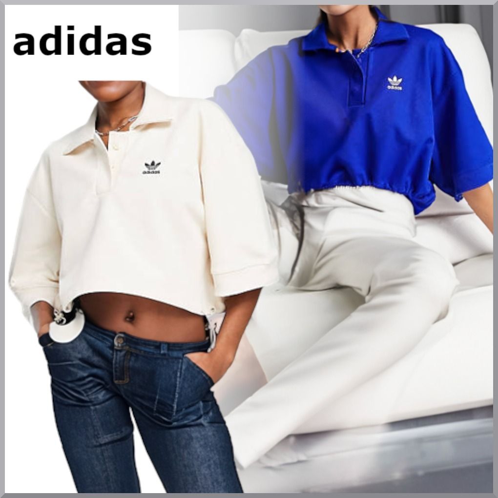 adidas】 Always Original クロップ ポロ トップス 全2色 (adidas