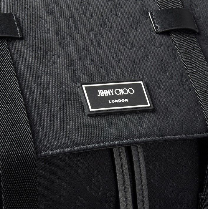 VIPセール! JIMMY CHOOモノグラム ナイロン リュック 直営店買付 VIPセール! JIMMY CHOOモノグラム ナイロン リュック 直営店買付